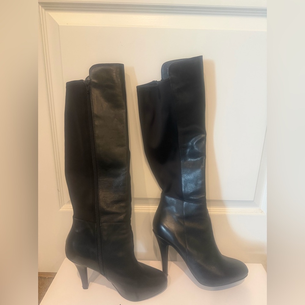 Me Too Black Knee-High Boots. Excellent condition. Like new.
